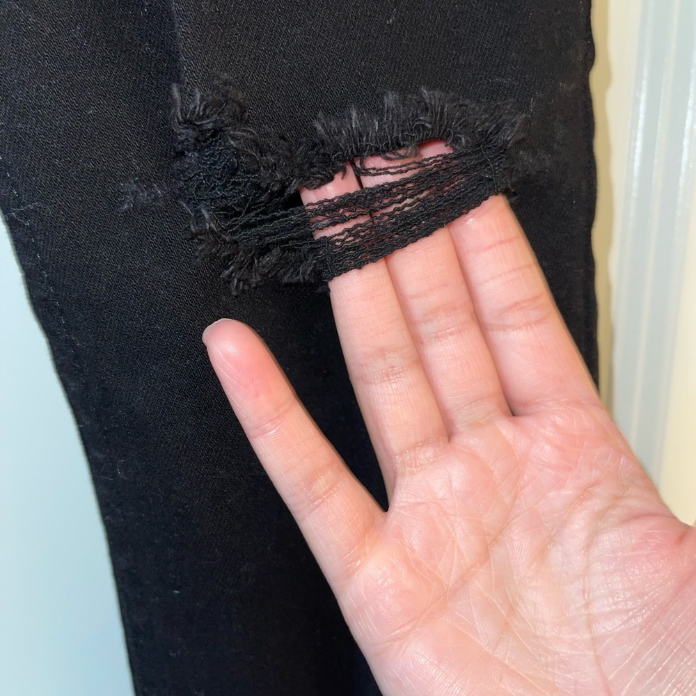Hollister skinny black ripped jeans - Picture 4 of 7